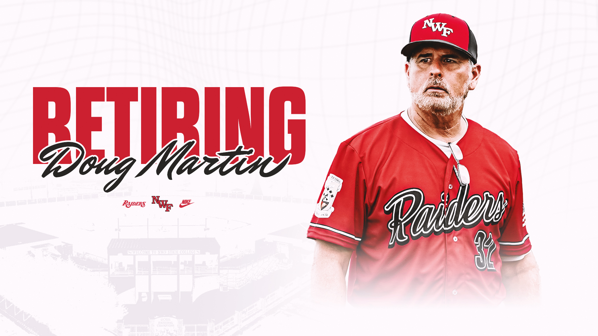 Doug Martin Announces Retirement After 18 Seasons at Northwest Florida